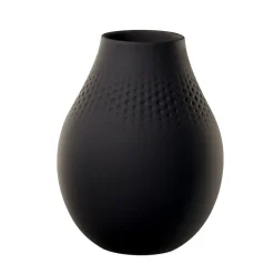 Villeroy & Boch Vase Perle hoch 16x16x20cm "Manufacture Collier noir"