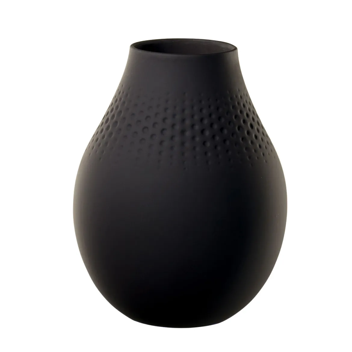Villeroy & Boch Vase Perle hoch 16x16x20cm "Manufacture Collier noir"