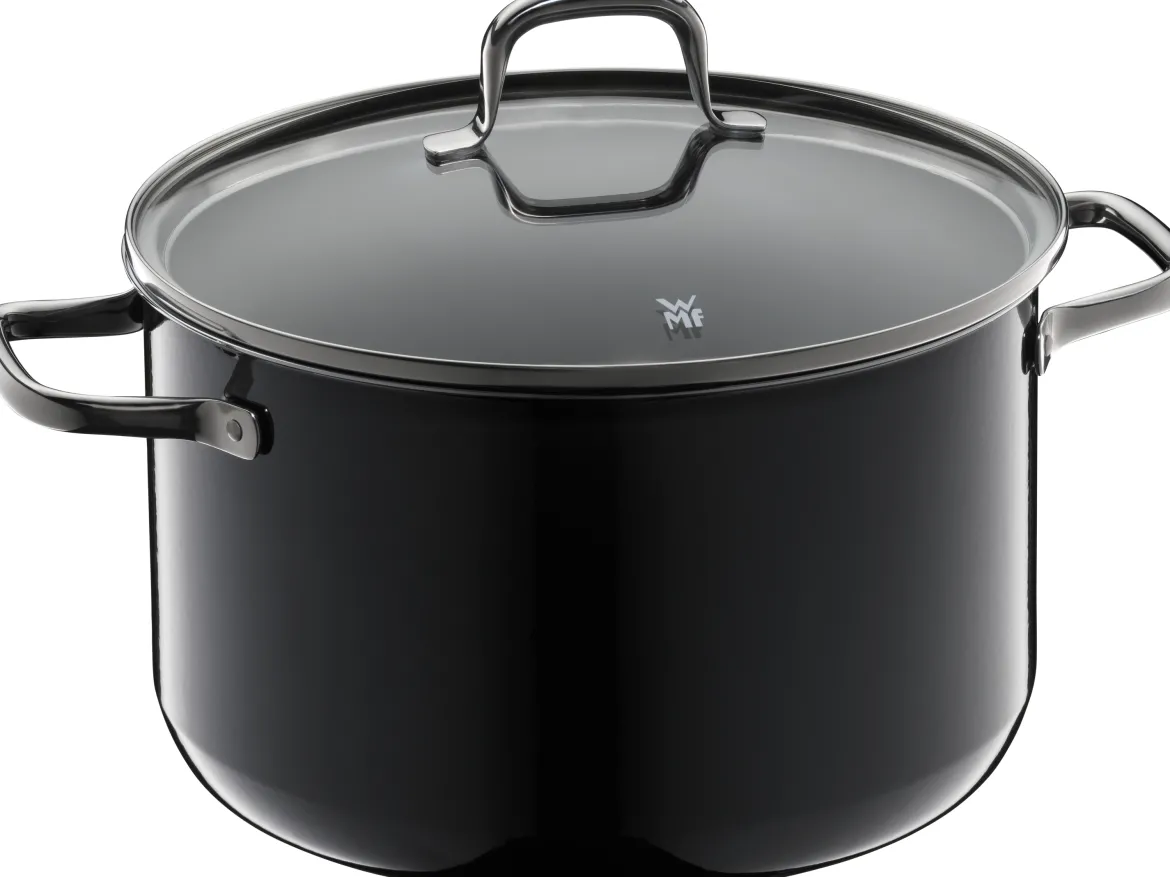 WMF Fusiontec Essential Fleischtopf mit Deckel, 24 cm, Black