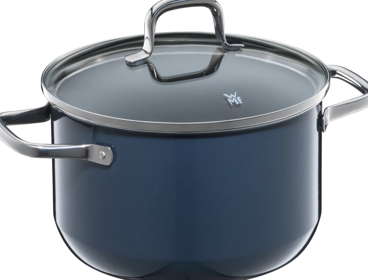 WMF Fusiontec Essential Fleischtopf mit Deckel, 20cm Blueberry